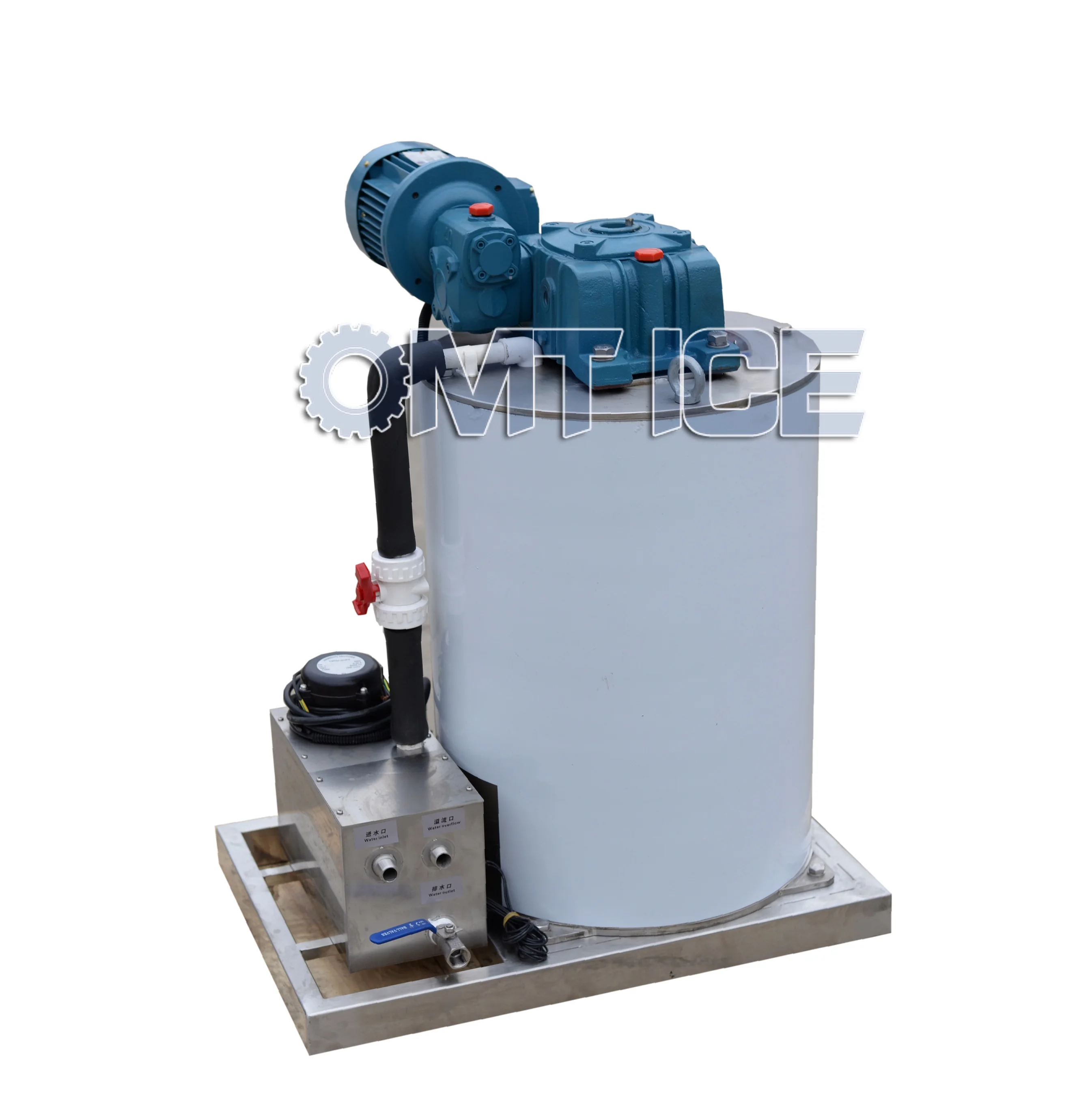 OMT sea water 3ton Flake ice machine evaporator stainless steel ice flake evaporator with cheap price