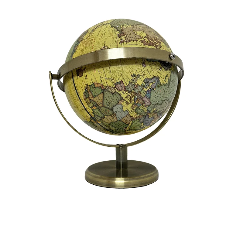 Kinglobe 2024 Classic Desktop Rotating Globes Universal Antique Retro Metal Constellation Lamp Gelsonlab Geographic Teaching