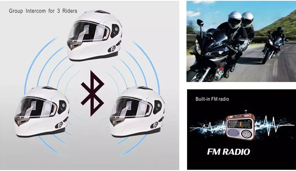  FreedConn BM2-S 953 DOT 500M умный мотоциклетный Bluetooth-шлем со встроенным Интерком BT FM-радио гарнитура водонепроницаемые