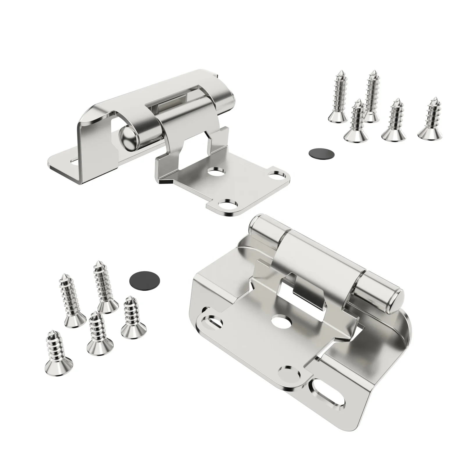 FILTA Insert 1/2 inch Flat Angle Concealed Hinge Face Frame Mount Self-Closing 180 Degree Cabinet Door Hinge 9733