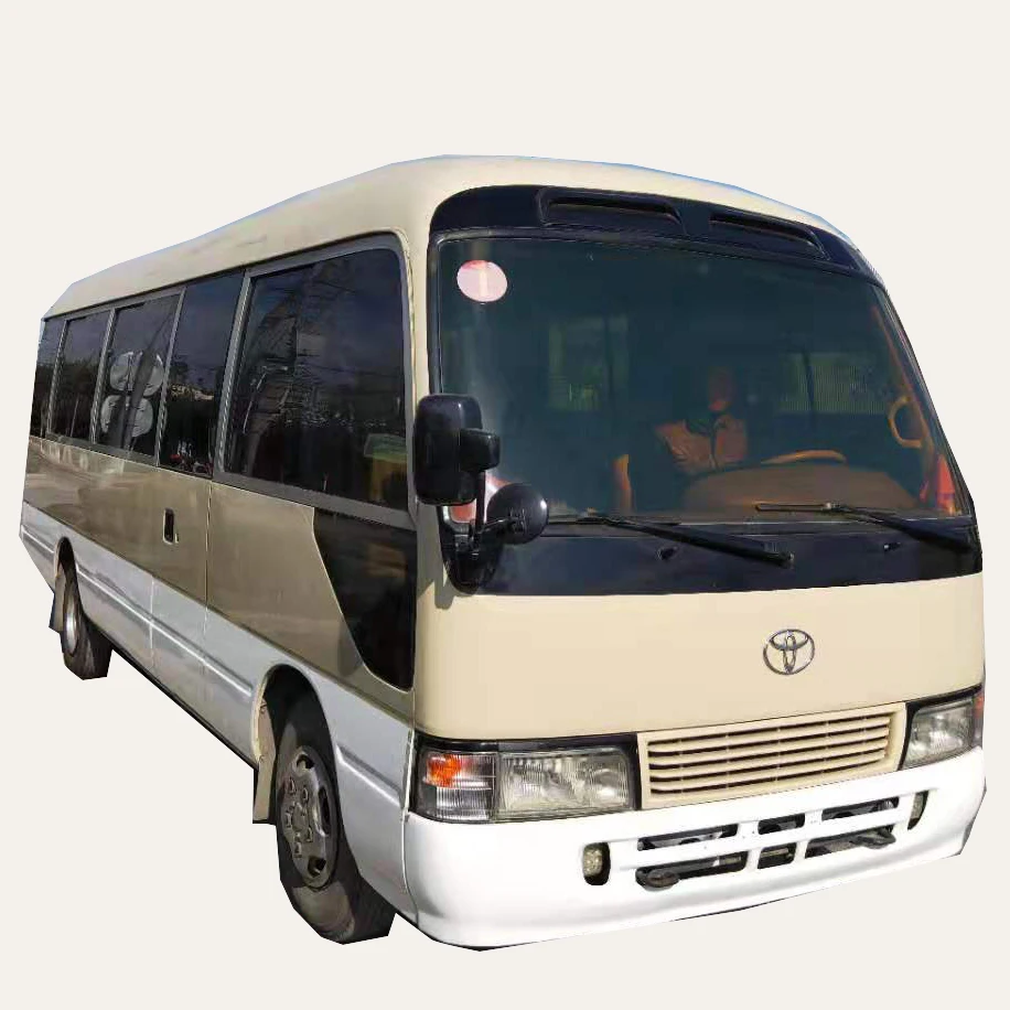 Spring Suspension 6 Cylinder used buses Original Japanese Used Toyot Coaster Bus for Sale 30 Seats Diesel 1hz Engine city car