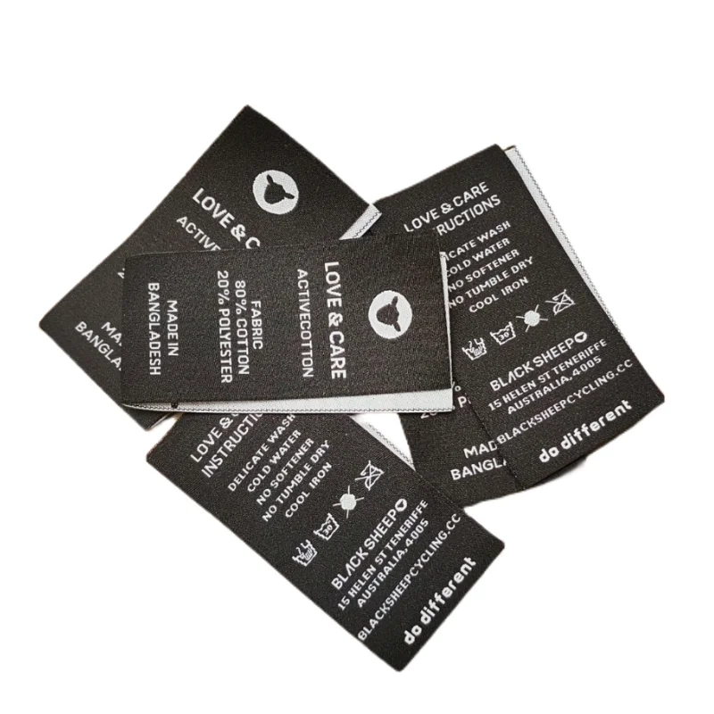 Custom Design As Children Soft Comfortable Reproducible Woven Label For Garment Accessories Patches Sew Iron On For Clothing
