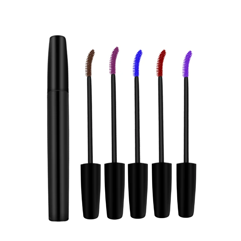 
5 Colors Waterproof 4D Silk Fiber Curling Lengthening Colored Mascara 