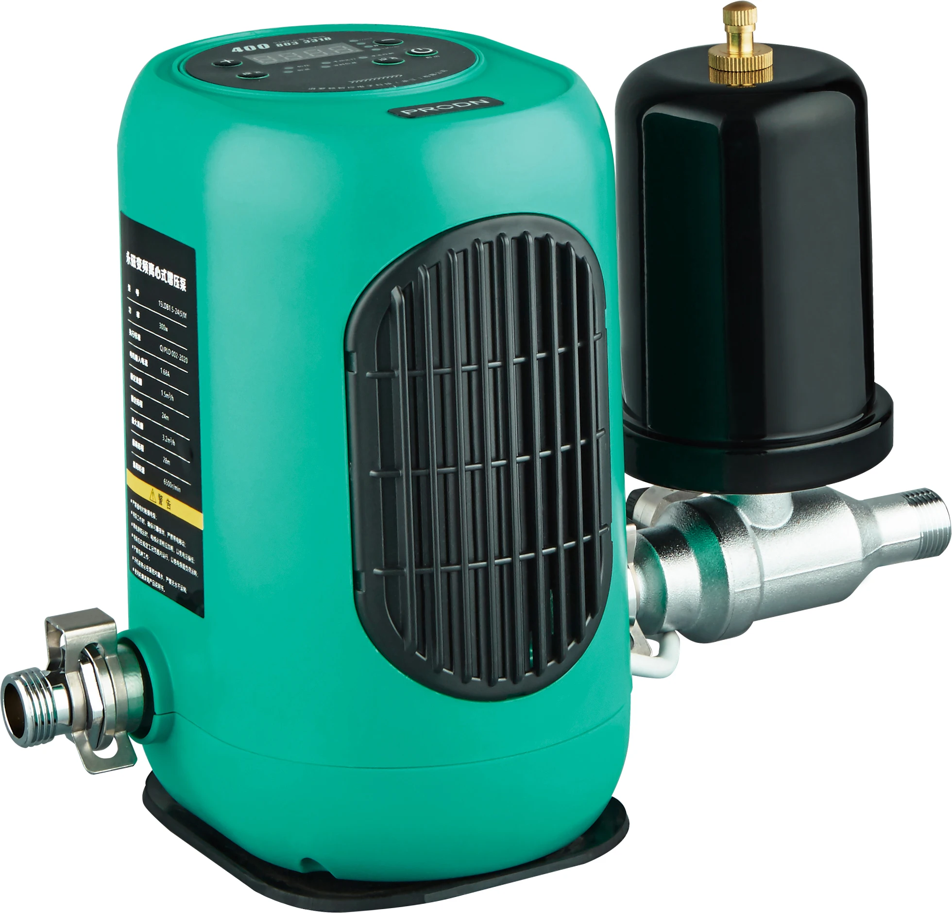 Stainless Steel Pump Body Low Noise 0.5hp Domestic Water Pressure Booster Pump For Home