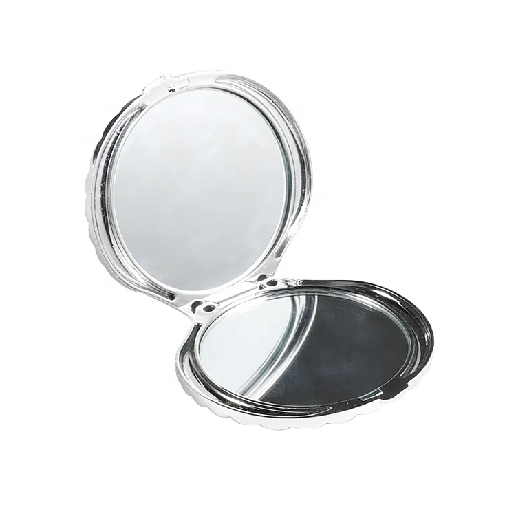 Wholesale Ningbo Unique design shell type portable folding mini travel makeup pocket mirror