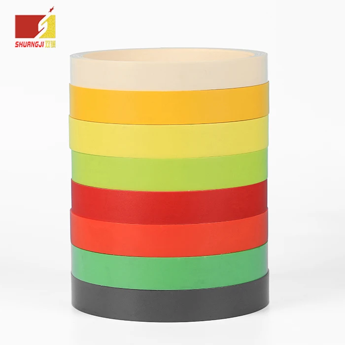 the 2021 High quality Solid/Wood/3D/high gloss PVC/ABS/Acrylic Furniture edge banding tape 2mm colors Kitchen Cabinet PVC EDGE