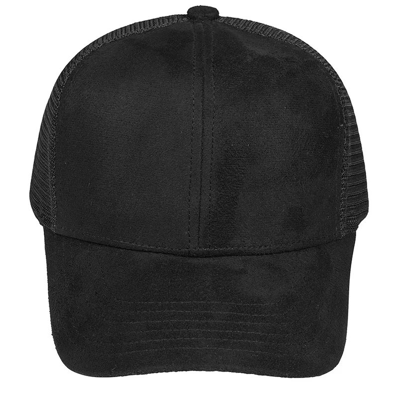 Custom Logo Blank Suede Trucker Hats Custom Mesh ,Gorras De Camionero Casquette Trucker ,Men Suede Baseball Cap Tucker Hats