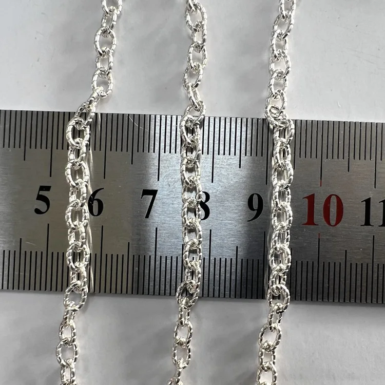 925 Sterling Silver DIY Accessories Semi-finished Products Scatter Necklace Bracelet Cross Chain O-shaped Necklace