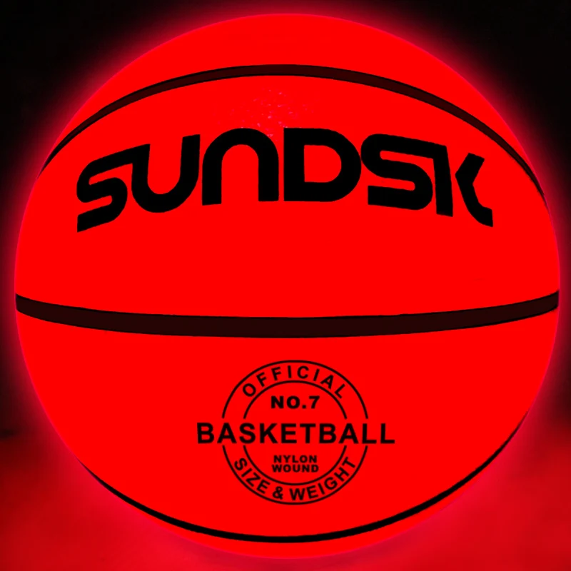 28.5 29.5 Luminous glow in the dark led light up basketball glow in dark