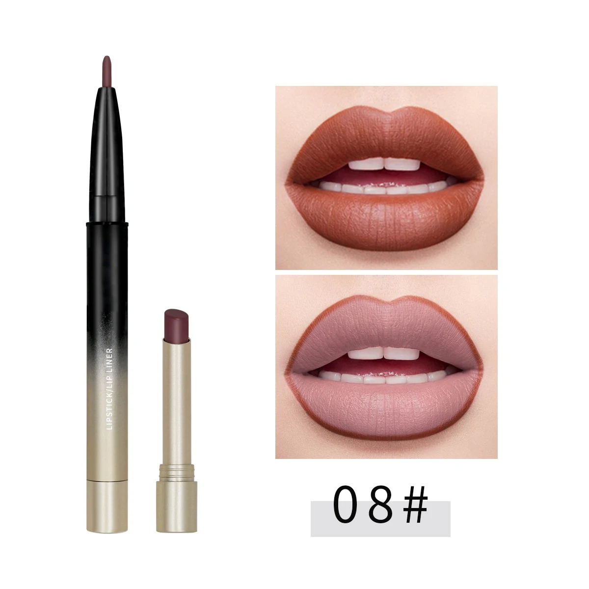 
OEM/ODM Free Sample Makeup Private Label Wholesale Lip Tint Matte Mineral Brown Waterproof Lipstick Vegan Lip Liner Pencil Priva 