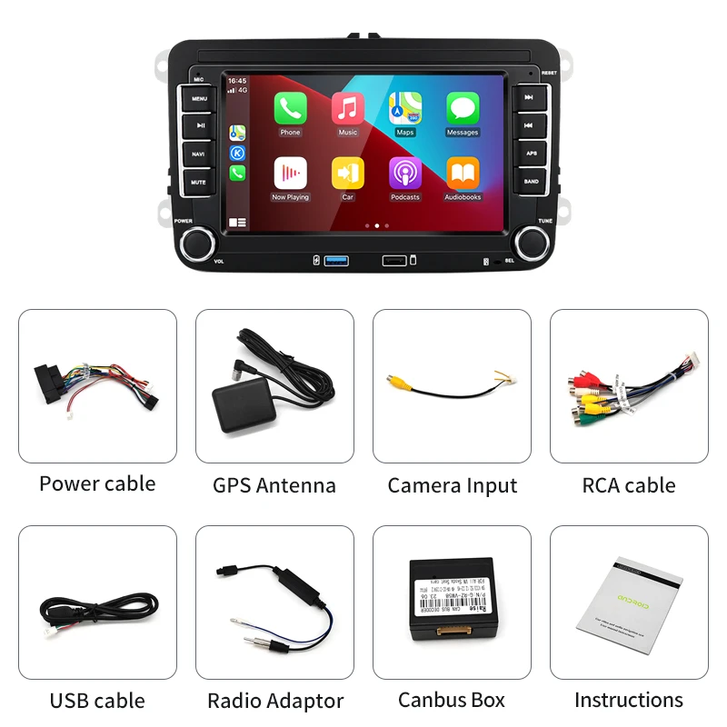 Stwei Android12 2Din 7inch Touch Screen For VW Polo Golf Passat Jetta Video Radio Car multimedia Player System Gps Navigation