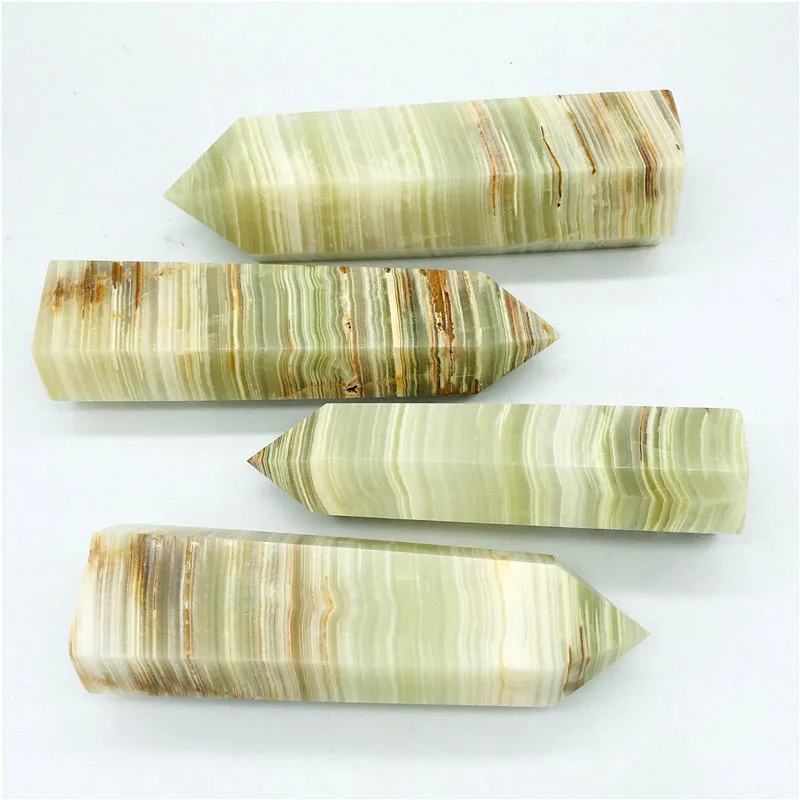 Natural beautiful quartz crystal tower polished Afghanistan Afghan jade point obelisk