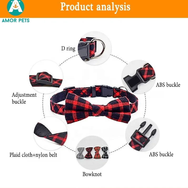 Custom Cat Dog Bow Tie Bowtie Collars Bulk Eco Friendly Pet Supplies Fancy Luxury Accessories Dog Collar