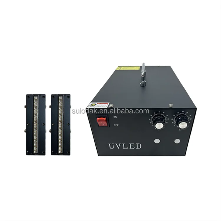 F12020 Line Illumination UV Curing Lamp Fan Cooling UV LED Curing System for UV Glue Multi-color Dropper Molding Machine