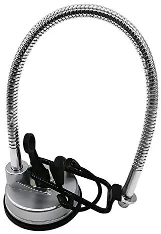 Hair Dryer Holder Stand, Stainless Steel 360 Degree Rotating Lazy Hair Dryer Stand with Suction Cup, Hands Free Dryer Holder