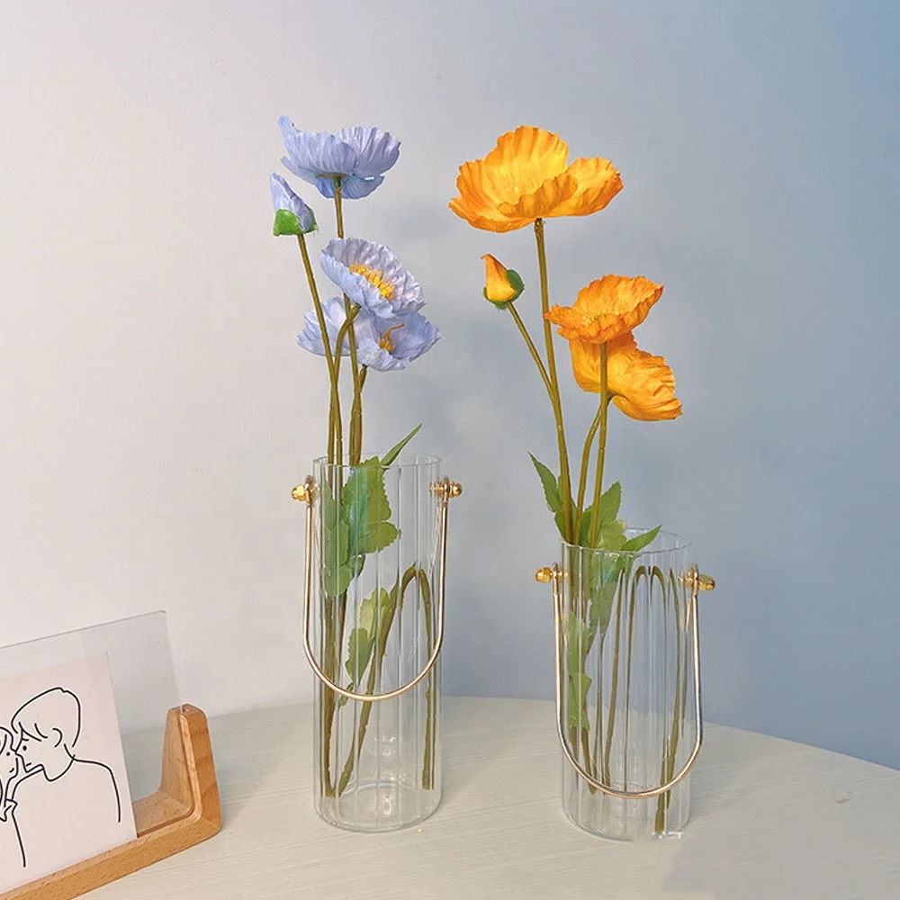 Recommend Suspensable Tall Cylinder Glass Vase For Home Decoration