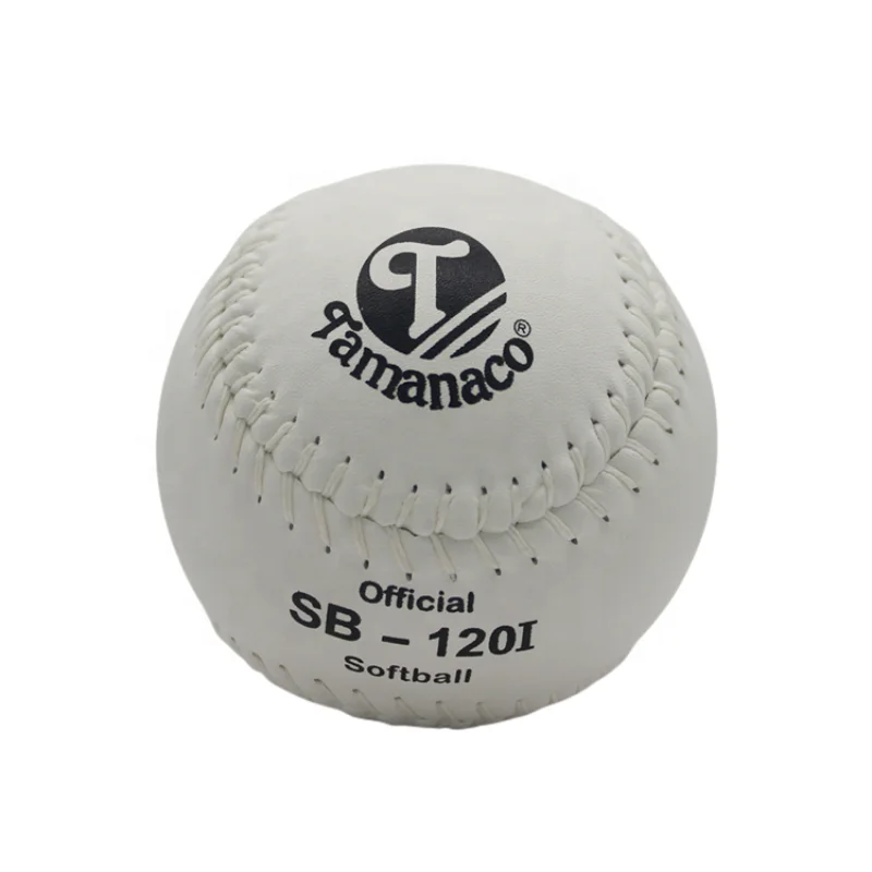 12inch white split leather softball ball cork core Slow Pitch Softball for training  Tamanaco SB-120I Softball balls