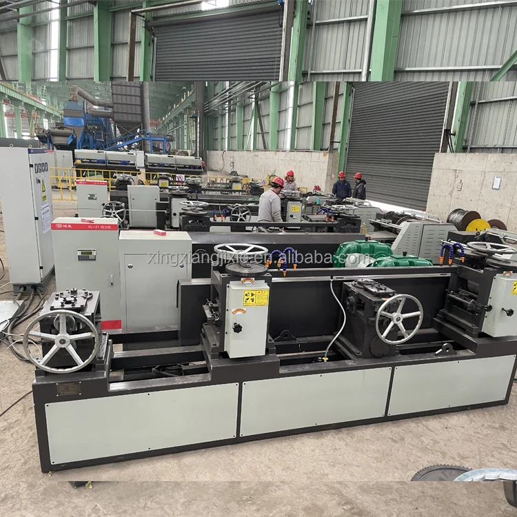 Scrap steel plate round mill Flat wire rolling to round wire machine