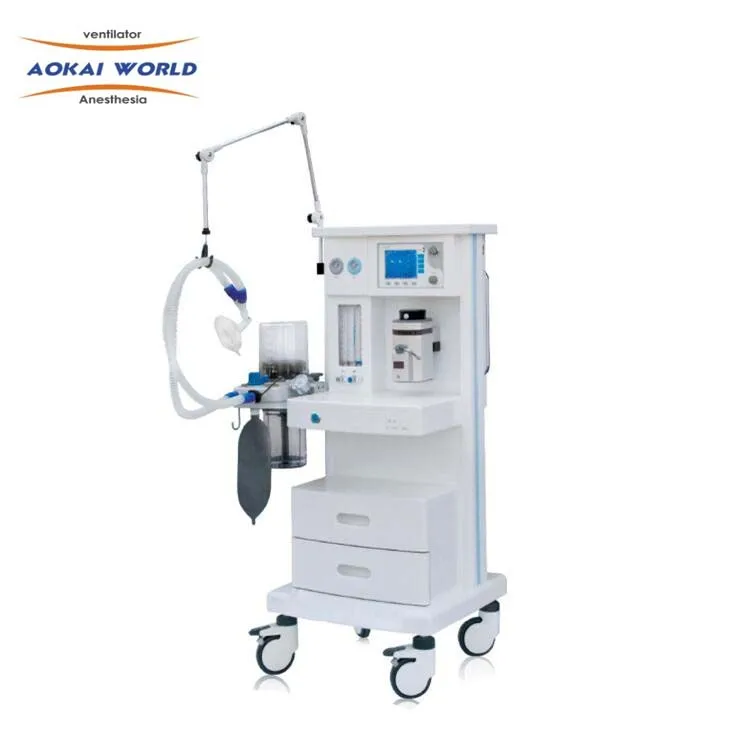 
High Definition 10.4 TFT Color LCD Screen Display Anesthesia Machine with Ventilator for Sale 