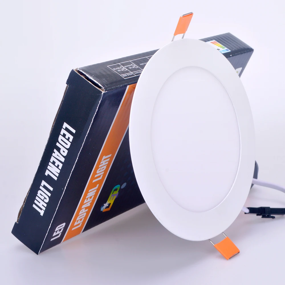 hot sale 2024Round Square slim panel lights  3W 6W 9W 12W 18W 24W indoor downlight panel led ceiling light led lights for home