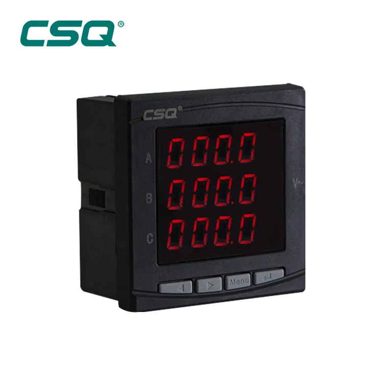 
Digital AC amp voltage check meter 220V CE 3 phase LED Display panel amperage and voltage meters manufacturer 