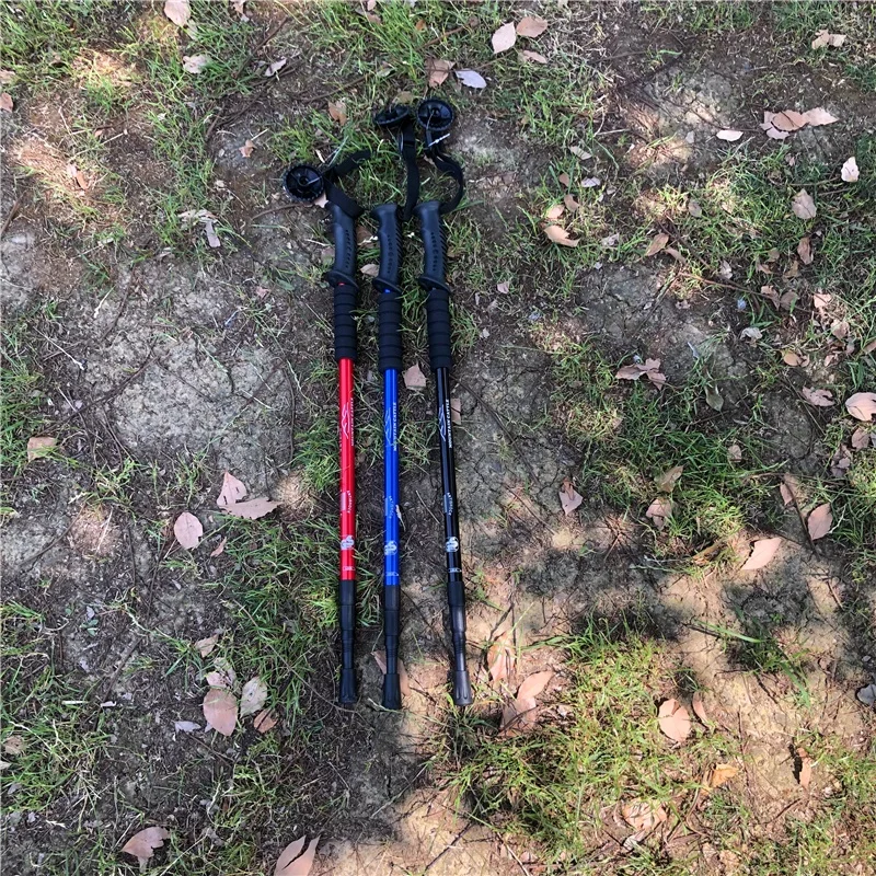 Trekking Poles Collapsible, Lightweight Ultra Strong Aluminum 6061 Sticks for Hiking and Walking
