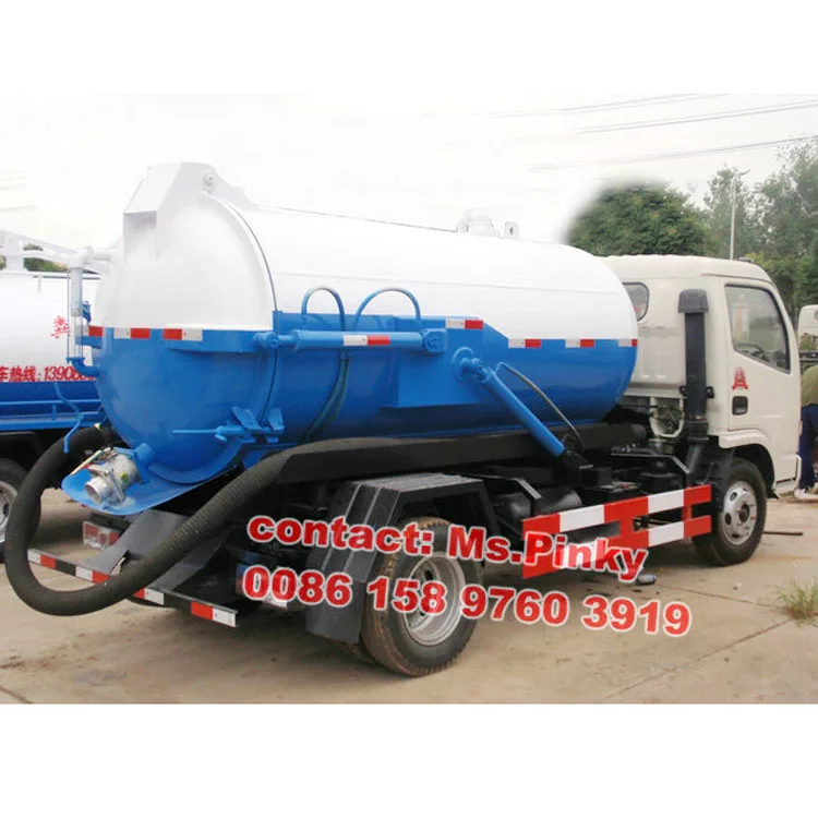 Dongfeng 4 тонны 4000 л вакуумный резервуар септик