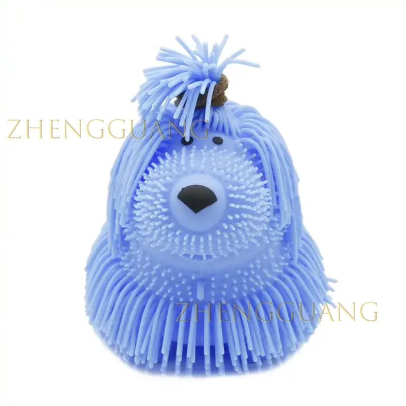 Zhengguang Toys 2024 Super Soft Squishy Fidget Noddles Dog Toy Anti-Stress Relief Squeeze Balls Long Hairy Puppy for Child