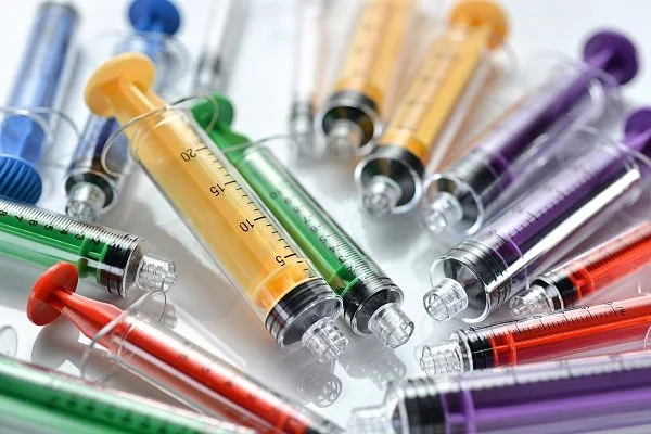 Medical angiographic screw twist syringe, male luer lock tip connector 10ml 6ml 20ml 12ml control syringe 3 rings injection