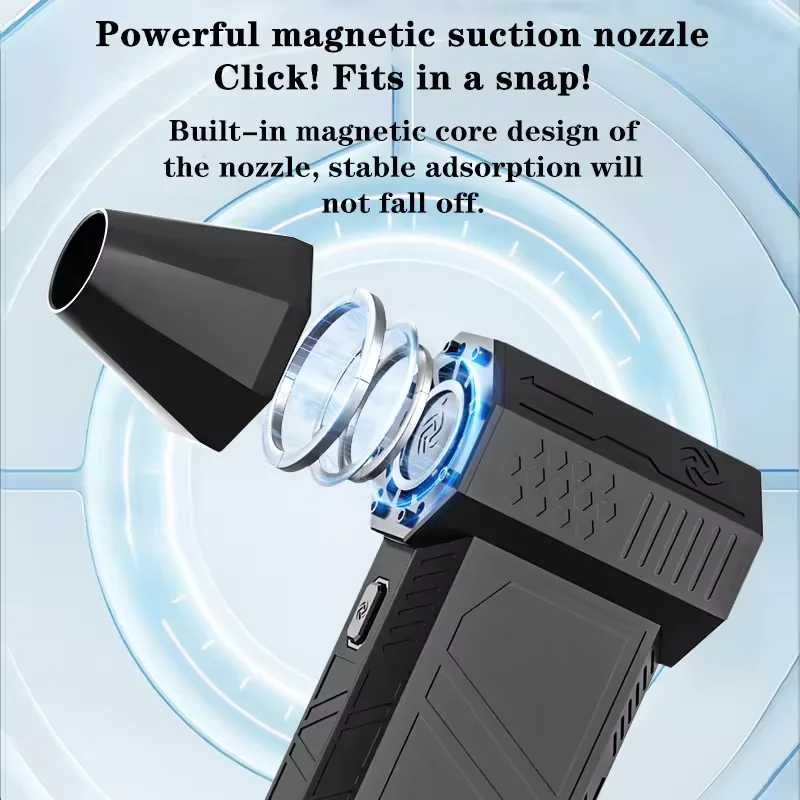 Portable 13000RPM Power Jet Drying Mini Super Jet Blower Air Duster Mini Turbo Jet  Hand Held Fan Electric Blower Dryer