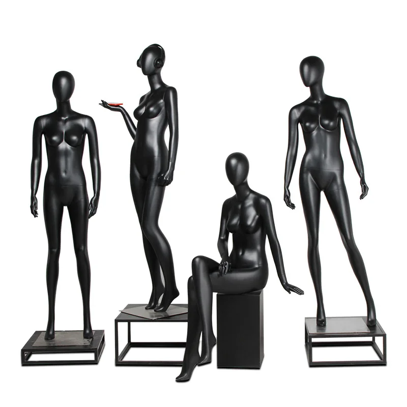 Popular Dress Store Black Lady Mannequin