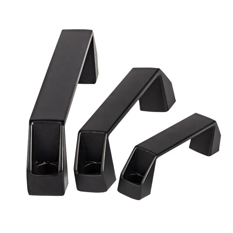 standard size plastic 120mm industrial nylon plastic pull handle door handle for aluminum spare parts
