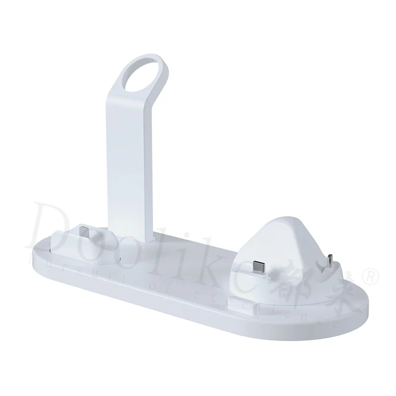  OEM Custom Logo 4 in 1 Wireless Charger Charging Dock Station 10W Fast Stand For AirPods Pro Apple