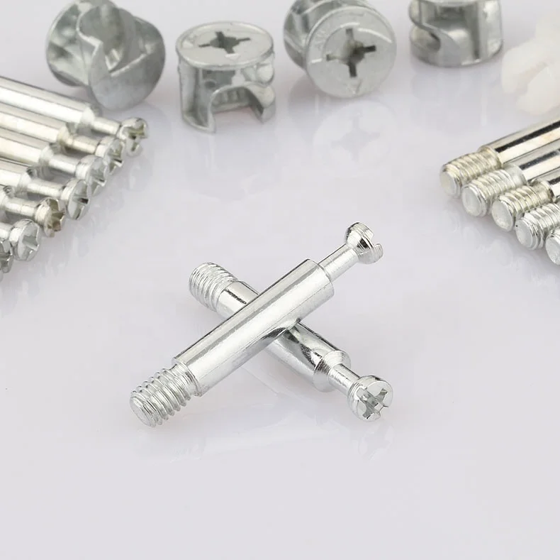 Factory Wholesale Zinc Alloy and Nylon Connecting Fitting Furniture Hardware Furniture Screw