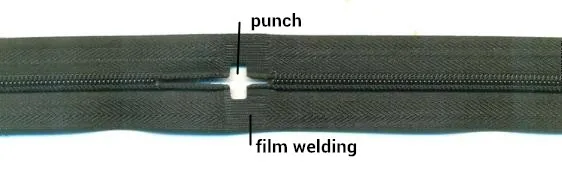 Auto Tape Sealing and Hole Punching Zipper Making Machine Nylon