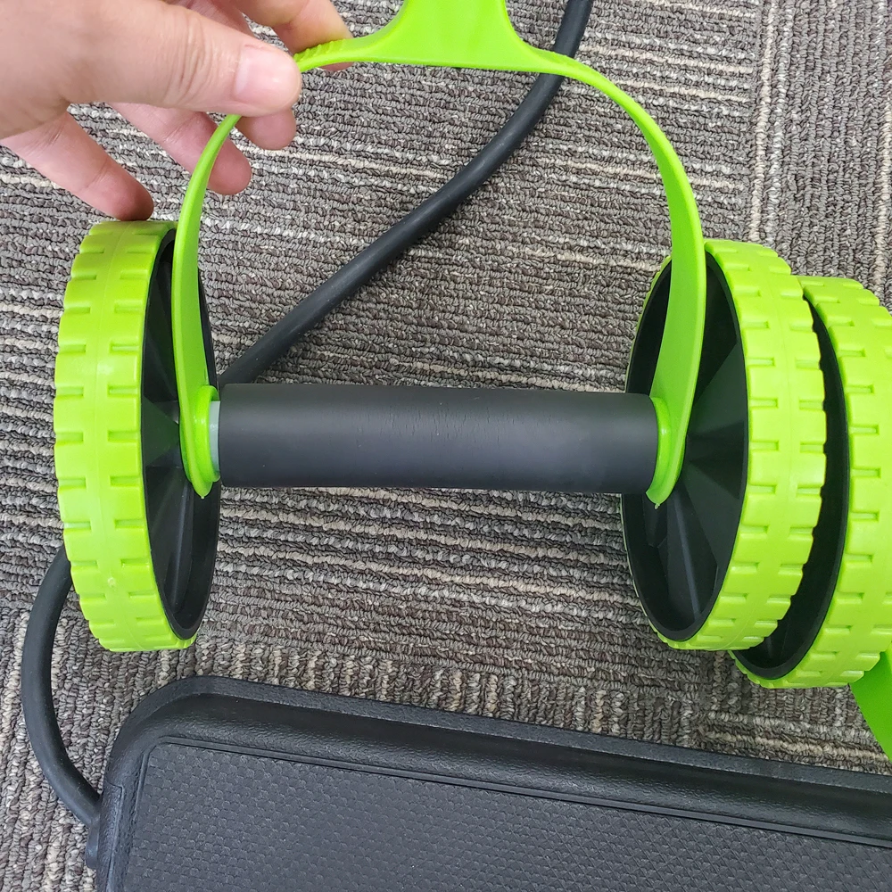 Multi Function Double Roller Wheel, Exercise and Fitness Wheel for Home Gym,Abdomen and Arm Home Workout Equipment Waist Slim