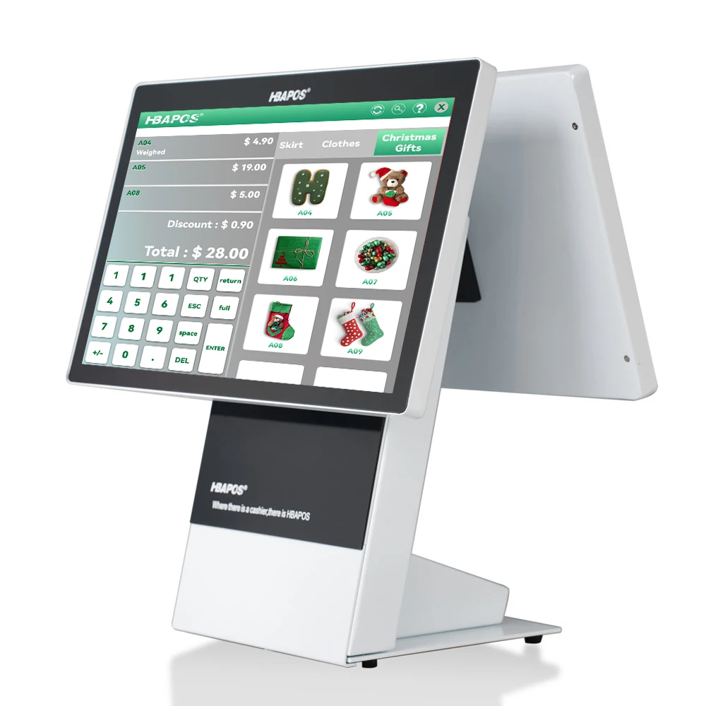 HBAPOS Q3T Best pos hardware touchscreen based ordering system for restaurants