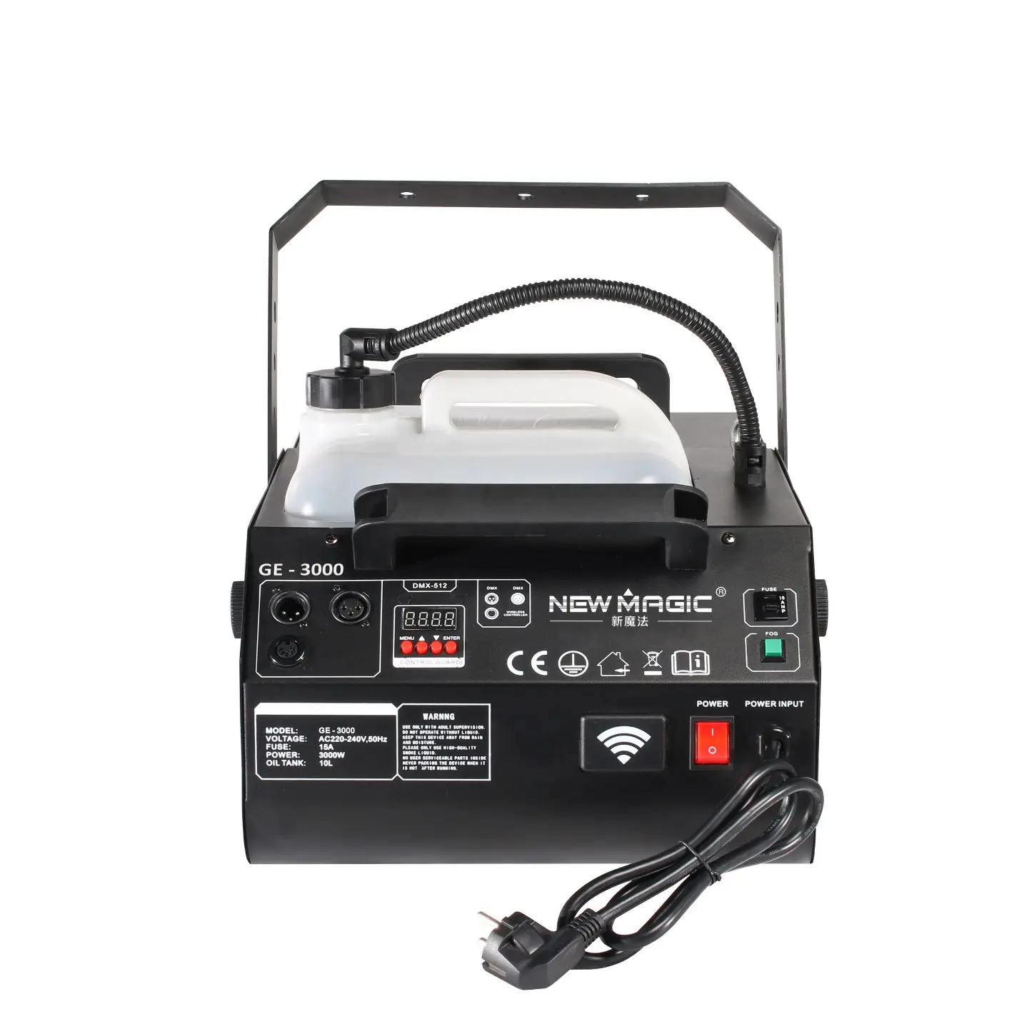 NEW MAGIC  GE-3000  fog machine DMX  3100W smoke machine for events stage party DJ concert