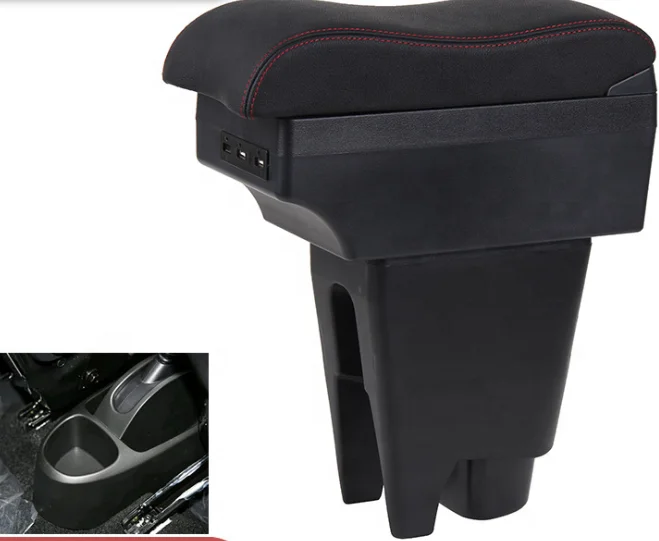 F2019 rance car Interior Center Console Storage Box Armrest Car-Styling Decoration Accessories Parts for New Peugeot 208