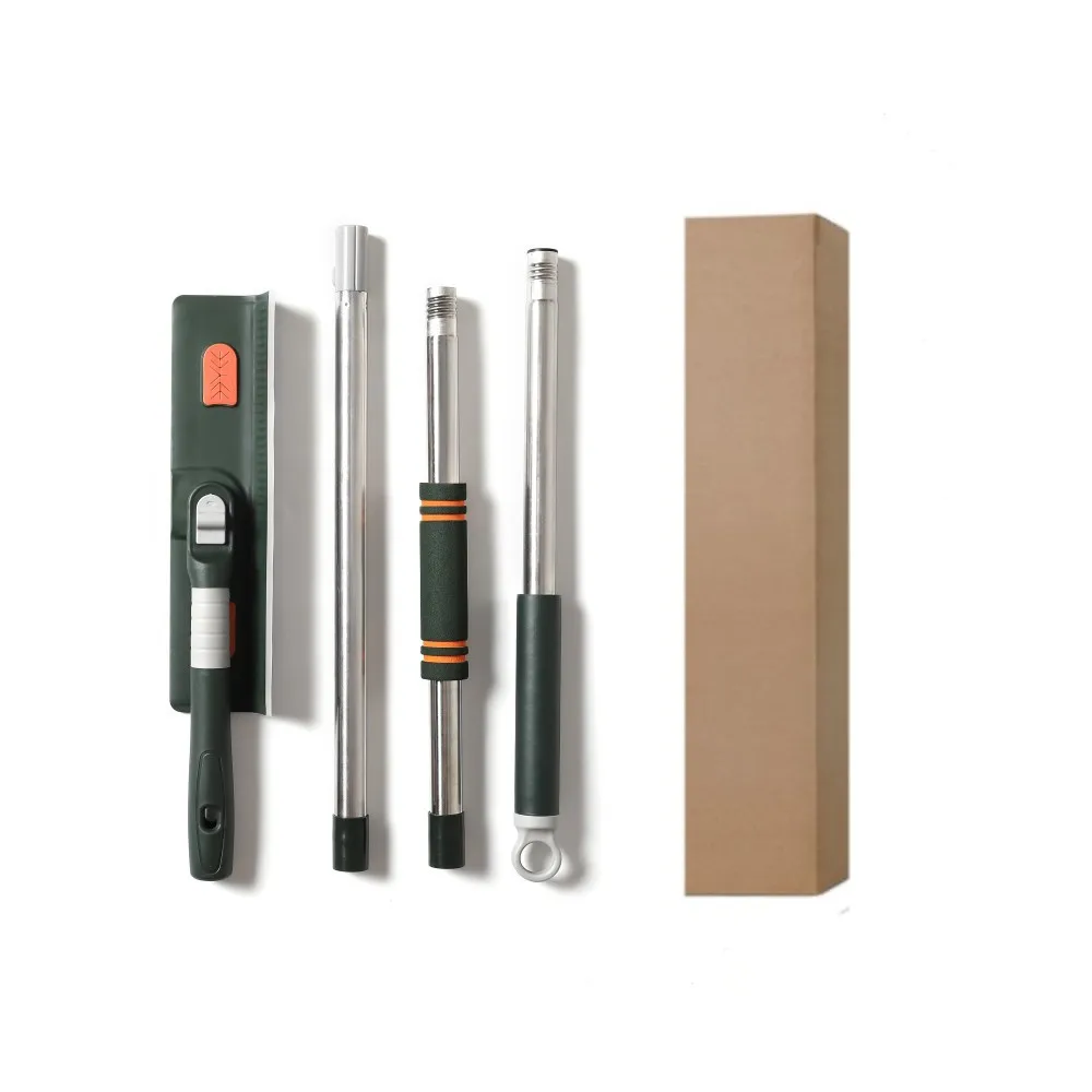 Window Cleaning Kit 4 in 1 Glass Cleaner Tool Extension Pole Professional Window Wiper Glass Cleaning Tools