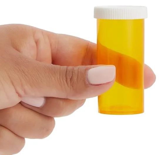 wholesale Plastic Medicine Pill 6 Dram Child Resistant pop top tubes Medicine candy Pill Dispenser