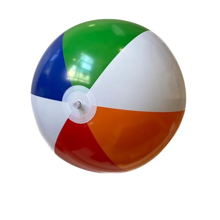 60 cm deflated size beach ball , inflatable ball