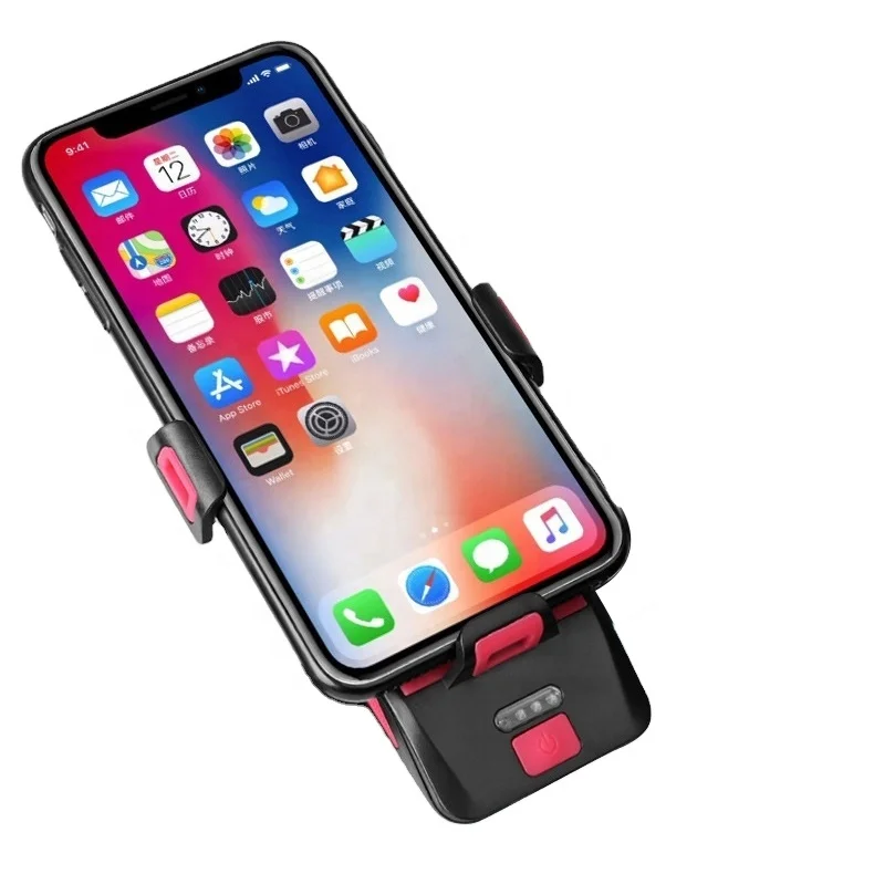  LED Mobile Phone holder power bank cycling front lights use for mountain bicycle or electric bike 2000Ah head