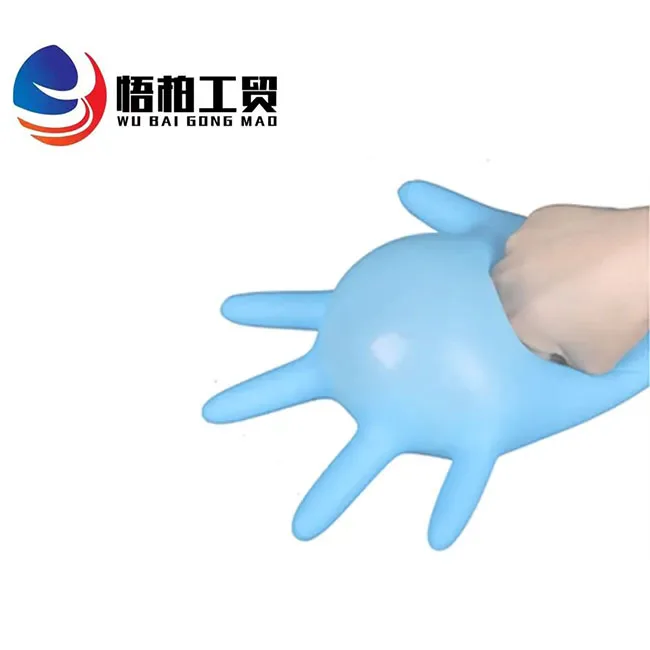 examination nitrile gloves nitrile lab 9 inches blue disposable nitrile glove with logo