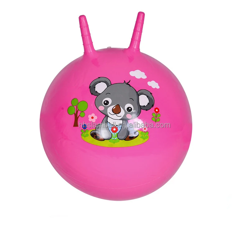 Factory direct sale showhorn jumping ball baby inflatable fitness jump horse 18-65cm showhorn ball