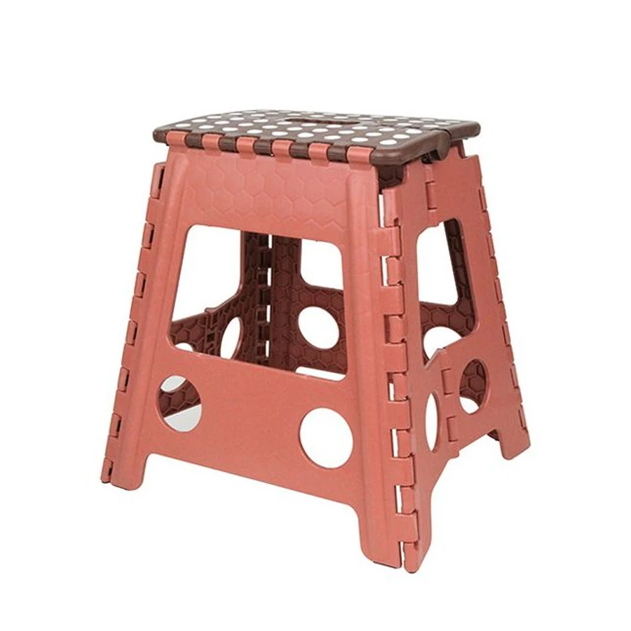 Утолщенный пластиковый складной стул, портативная маленькая скамейка для дома, 13 дюймов, экономия места, складной стул для детей и взрослых