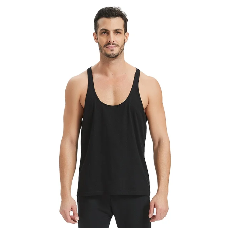 
wholesale gym cotton stringer tank top 