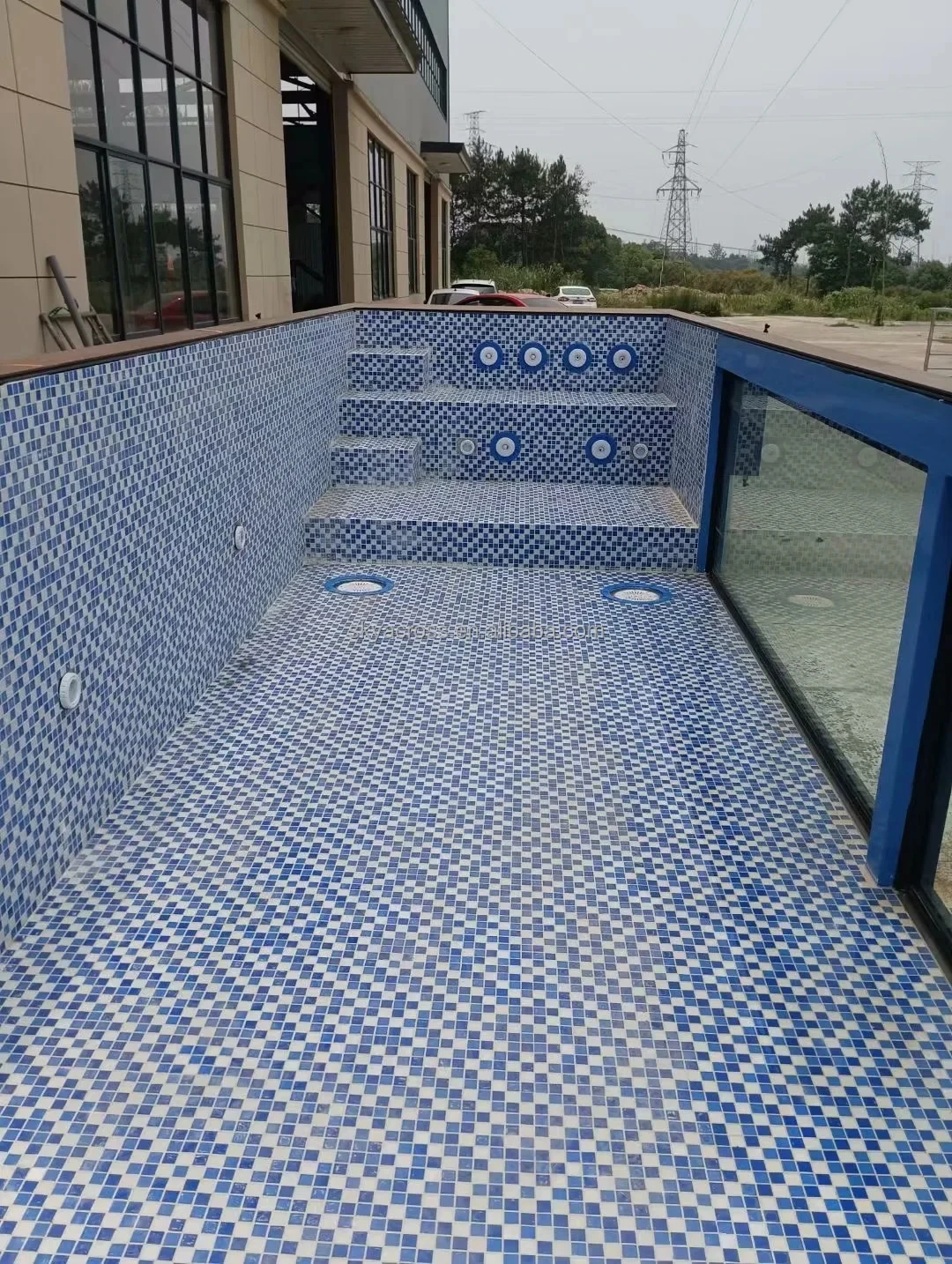 custom outdoor fiberglass ft 20ft 30ft 40ft feet above ground prefab shipping container swimming pool house container pool