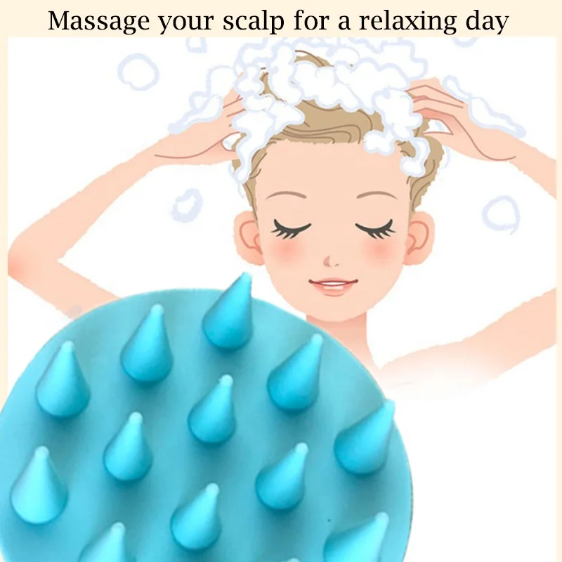 high quality Portable  Baby  Hair Scalp Massager Shampoo Brush With Private Label Hair Soft Silicone Scalp Massager Brush fo