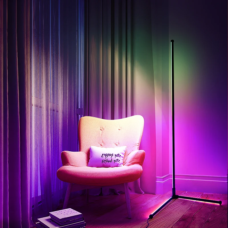 Home Decor Led Corner Floor Lamp Indoor Floor Corner Lamp Modern Stand Floor Lamp Led Tube Light